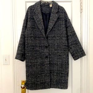 Plaid wool oversized Levi’s coat, LIKE NEW